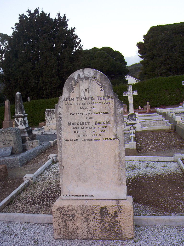 Adam francis telfer grave